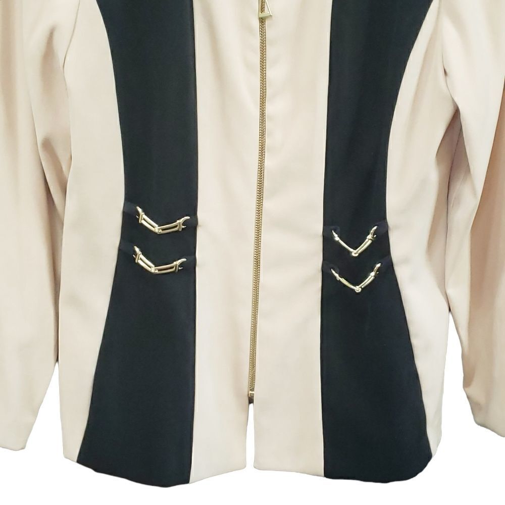 AMANDA SMITH Colorblock Coat Size 14 - Picture 7 of 15